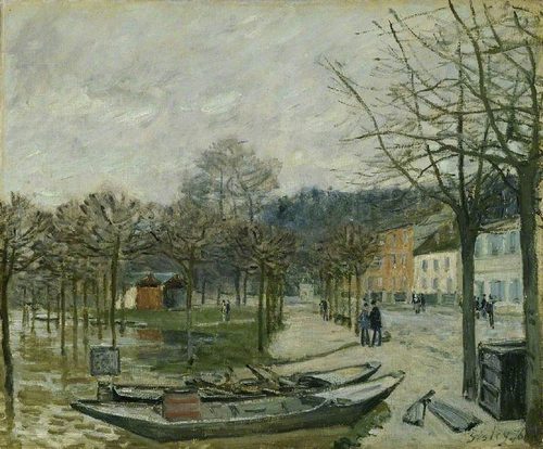 The Flood at Port-Marly — Alfred Sisley