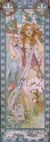 Maude Adams (1872–1953) as Joan of Arc — Alphonse Mucha