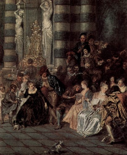 French:  Les Plaisirs du balLes Plaisirs du Bal — Antoine Watteau