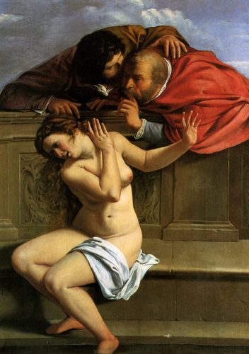 Italian:  Susanna e i vecchioniSusanna and the Elders — Artemisia Gentileschi