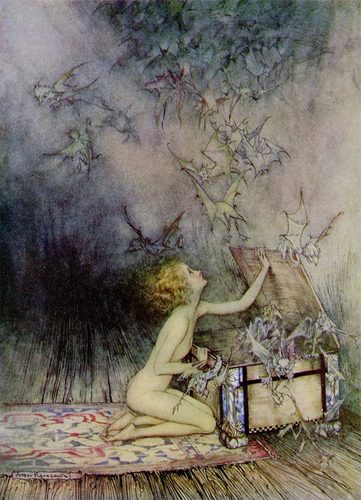 Pandora by Arthur Rackham — Arthur Rackham