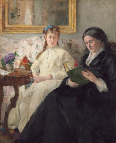 French:  La Mère et la sœur de l'artiste The Mother and Sister of the Artist — Berthe Morisot