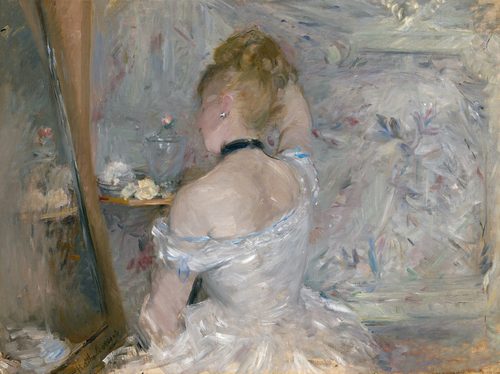 French:  Femme à sa toilette Woman at Her Toilette — Berthe Morisot