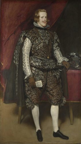 Spanish:  Felipe IV de castaño y plataPhilip IV in Brown and Silver — Diego Velázquez
