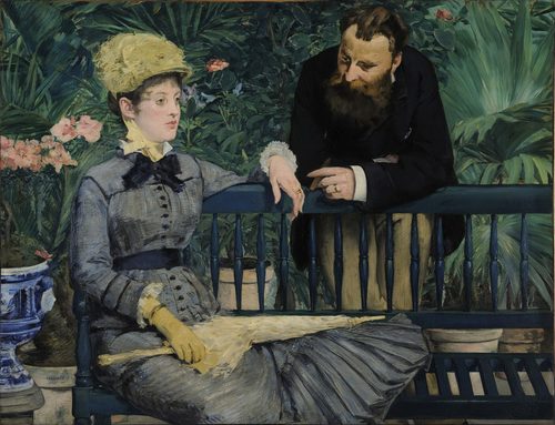 In the Conservatory — Édouard Manet