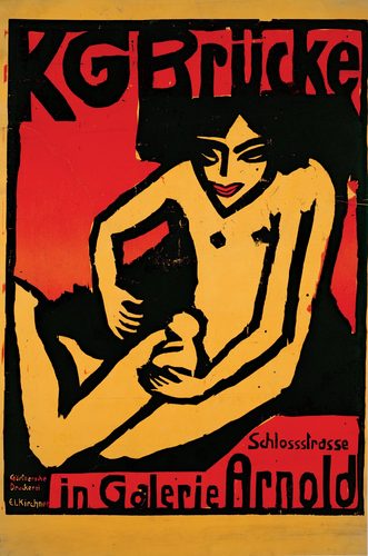 Poster for the exhibition for the artists' group — Ernst Ludwig Kirchner