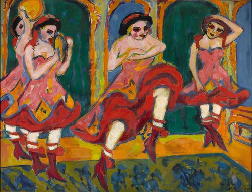 Spanish: Bailarinas de Czardas Czardas Dancers — Ernst Ludwig Kirchner