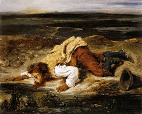 Wounded Brigand (Roman Shepherd) — Eugène Delacroix