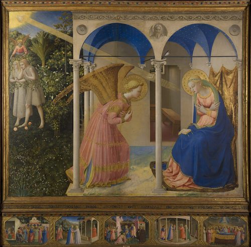 Polish:  Zwiastowanie Annunciation — Fra Angelico