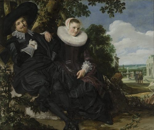 Portrait of a Couple, Probably Isaac Abrahamsz Massa and Beatrix van der Laen — Frans Hals