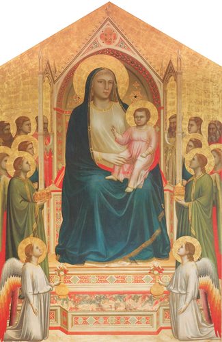 Madonna Enthroned (Ognissanti Madonna) — Giotto