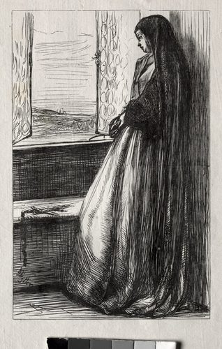 Illustration for "Count Burckhardt" in "Once a Week" — James McNeill Whistler