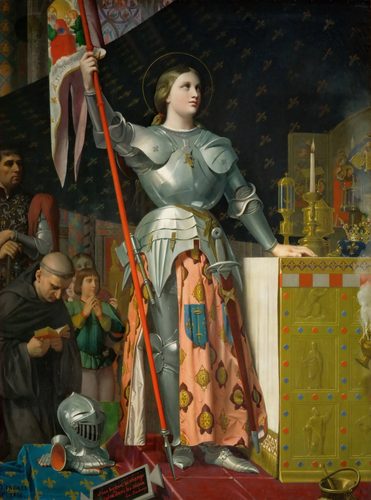 French: Jeanne d’Arc au sacre du roi Charles VII, dans la cathédrale de ReimsJoan of Arc at the Coronation of Charles VII — Jean-Auguste-Dominique Ingres