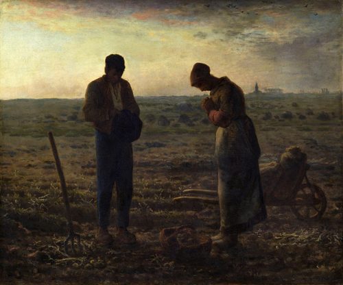 French:  L'Angélus The Angelus — Jean-François Millet