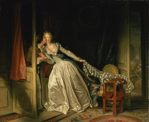 Dutch:  De gestolen kus The Stolen Kiss — Jean-Honoré Fragonard