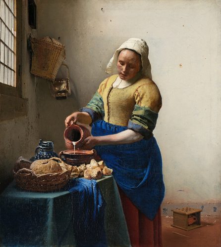 Arabic: ساقية الحليب The Milkmaid — Johannes Vermeer