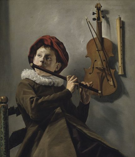 Boy Playing the Flute — Judith Leyster