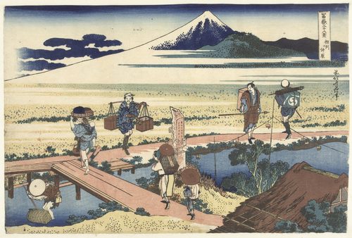 Nakahara in de provincie Sagami — Katsushika Hokusai