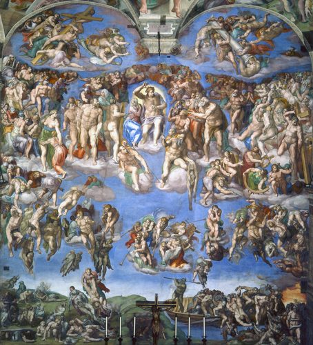 The Last Judgment (Fresco, Sistine Chapel Altar Wall) — Michelangelo