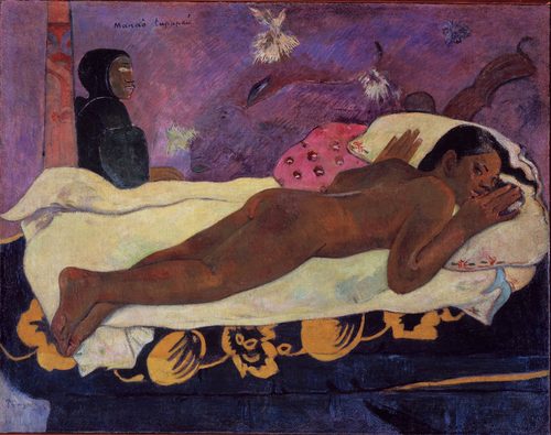 Tahitian:  Manao tupapauThe Spirit of the Dead Keeps Watch — Paul Gauguin