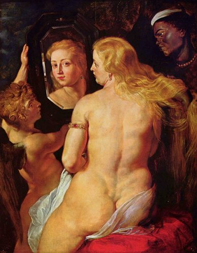 German:  Toilette der VenusVenus in front of the mirror — Peter Paul Rubens