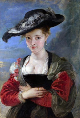 French:  Le Chapeau de Paille Portrait of Susanna Lunden — Peter Paul Rubens