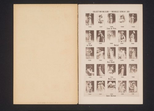 25 portretten van Liane de Vriès, Dortzal, Rose Demay, Manon Loty en de Barrison zussen Collection Nilsson - Nouvelle Série (serietitel op object), RP-F-2001-7-1444-18-5 — Piet Mondrian