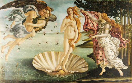 Polish:  Narodziny Wenus The Birth of Venus — Sandro Botticelli