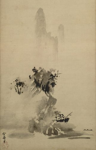 Haboku-Sansui, splashed-ink style landscape — Sesshū Tōyō