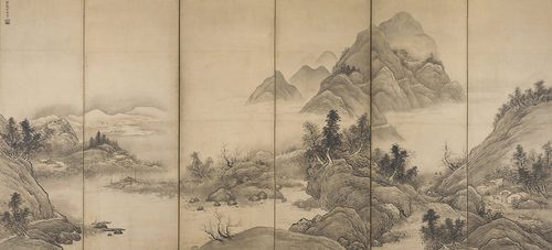 Landscape byobu by Sesshu (Freer).jpg2 — Sesshū Tōyō
