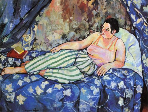 French:  La chambre bleueThe Blue Room — Suzanne Valadon