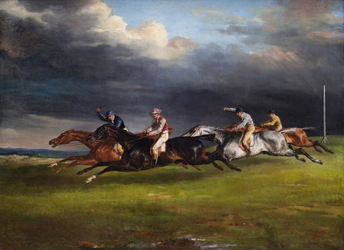 The .Epsom Derby in 1821 — Théodore Géricault