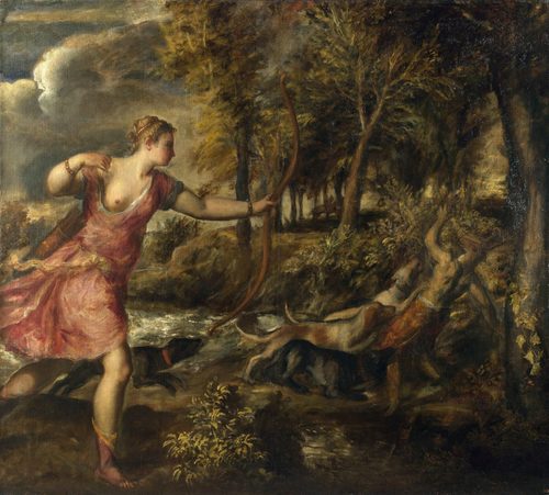 The Death of Actaeon — Titian