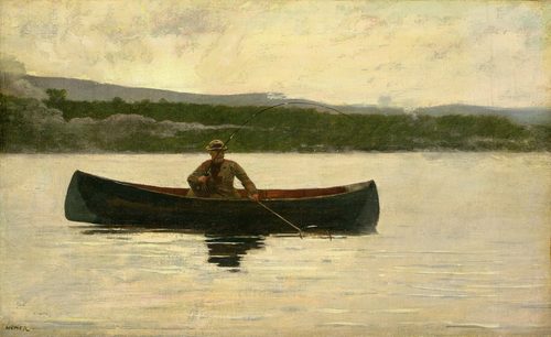 Playing a Fish — Winslow Homer